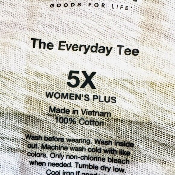 NWT SONOMA Women Long Sleeve Pullover Striped The Everyday Tee Shirt Top Size 5X - Picture 11 of 11